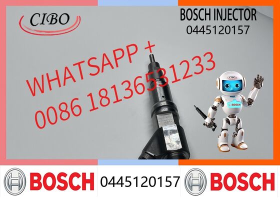 سعر جيد بخاخ وقود نظام السكك الحديدية المشتركة الأصلي من بوش 0445120157 0445120224 0445120368 لمحرك ديزل Cursor 9 لآلات البناء وقطع غيار الشاحنات الثقيلة، بخاخ أصلي جديد متصل