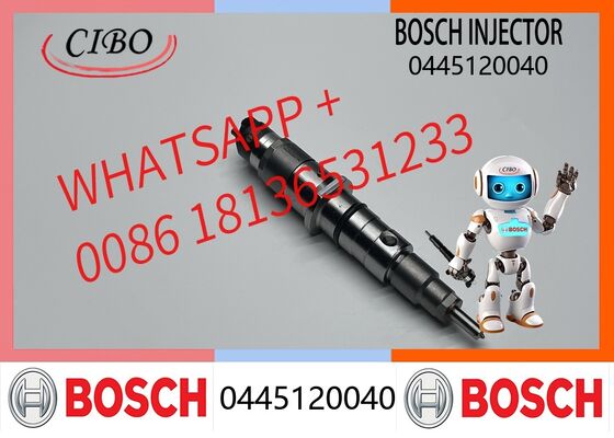 Buen precio Inyector de combustible diesel de Bosch 0445120040 para maquinaria de construcción Reposición de motor de camión para OEM 0445120140 0445120212 0445120304 inyector nuevo original En línea