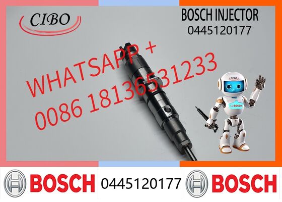 Harga bagus Injektor Bahan Bakar Diesel Bosch Asli 0445120177 6755-11-3100 525426 untuk Suku Cadang Mesin Excavator Truk QSB6.7 S6D107 Pengganti OEM 0445120369 DLLA145P2150 injektor baru asli On line