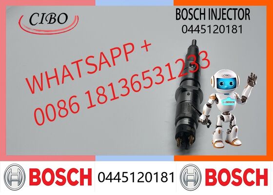 Good price Bosch original Diesel Fuel Injector 0445120181 Common Rail Injector for Cummins QSL9 Engine Replacement for OEM 0445120177 0445120179 Auto Parts original new injector online