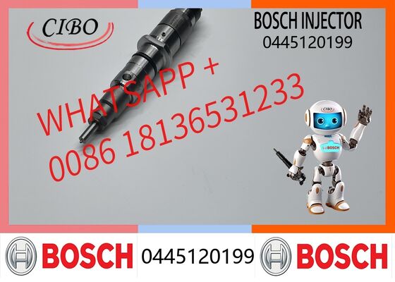 Guter Preis Bosch Original Common Rail Einspritzdüse 0445120199 Diesel Einspritzdüse für ISLe 340 8.9 QSL9 6.7L Motor 0445120193 0445120196 Baggerteil Original neue Einspritzdüse Online
