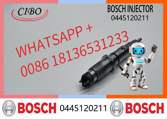 Good price Bosch original Common Rail Injector 0445120211 Diesel Engine Auto Parts Excavator Engine Injectors Diesel Fuel Pump Injector Replacement for OEM original new injector online