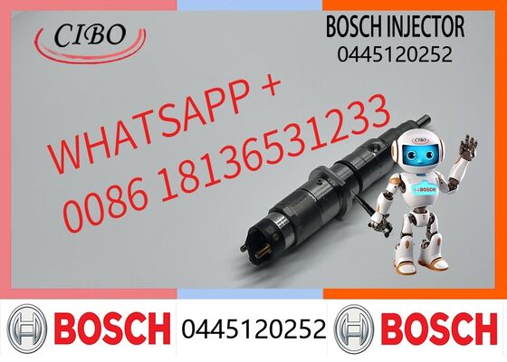 Good price Bosch original Diesel Common Rail Fuel Injector 0445120252 for QSB 5.9 Truck Engine Replacement for OEM 5263315 4981126 0445120255 0445120261 Assembly original new injector online
