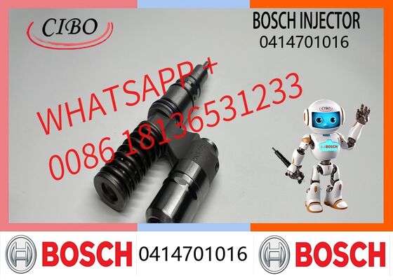 Harga bagus Suku Cadang Mesin Diesel Asli Bosch 0414701016 Penggantian Injektor Bahan Bakar Common Rail untuk OEM 1529752 1497387 IVECO FIAT CASE Unit Injektor Mesin Konstruksi asli baru On line