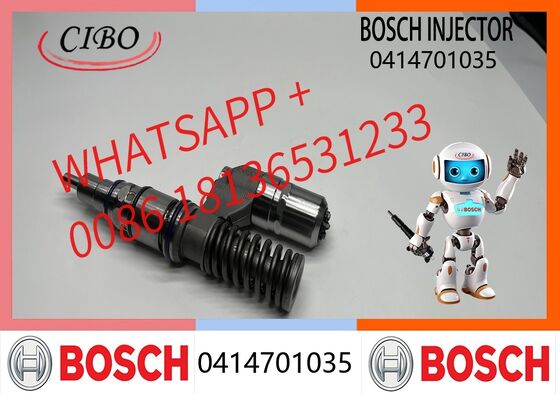 Buen precio Inyector de combustible Reman original de Bosch 0414701035 para DC12 DC13 DC16 15.6L Reemplazo del motor OEM 0414701027 0414701043 0414701092 0414701068 0414701069 nuevo inyector original En línea