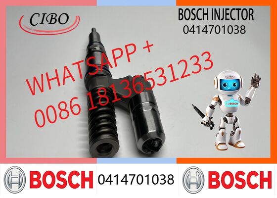 Bon prix Injecteur de carburant Bosch d'origine 0414701038 Injecteur diesel pour excavatrice R500 Injecteur à rampe commune Remplacement pour OEM 0414701039 1766553 1539350 injecteur neuf d'origine En ligne