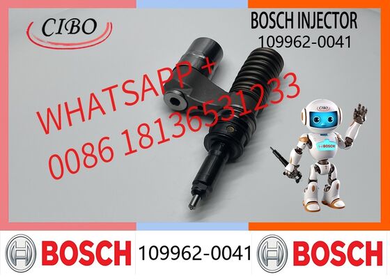 Bom preço Injetor de combustível original Bosch de reposição para OEM 109962-0041, conjunto injetor, bico injetor, unidade injetora EUI, bomba de trilho comum para escavadeira GE13, injetor original novo On-line