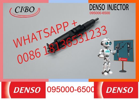Prezzo buono Iniettore common rail diesel Denso originale Denso 095000-6500 gruppo iniettore carburante per parti motore di escavatori e camion, iniettore nuovo originale In linea