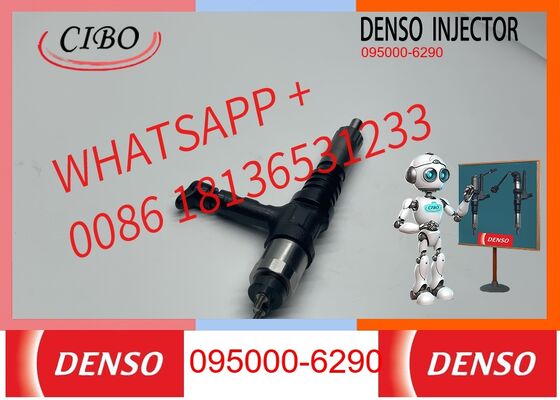 Harga bagus Denso asli Denso asli Denso 0950006290 095000-6290 Suku Cadang Mesin Diesel Injektor Bahan Bakar untuk SAA6D170 D375A-6 WA600-6 Dozer Wheel Loader 23.2L injektor baru asli asli injektor baru On line