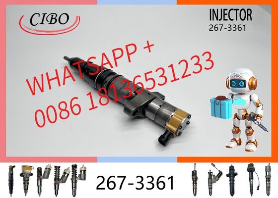 Buen precio inyector de combustible C9 original 267-3361 para excavadora, pieza de motor diésel 387-9436 254-4339 254-4340, inyector nuevo original En línea