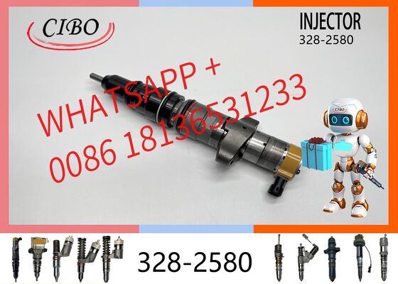 Buen precio inyector de combustible original 328-2580 para motor C9, reemplazo para 328-2577 328-2578 254-4330 254-4340, excavadora, camión, inyector nuevo original, nuevo, original, nuevo inyector En línea