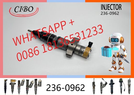 سعر جيد طقم حاقن وقود ديزل سكة مشتركة 236-0962 10R-7224 لمحركات الحفارات ذات العجلات C-9 330C E330C 637G قطع غيار جديدة للحاقن، حاقن جديد أصلي متصل