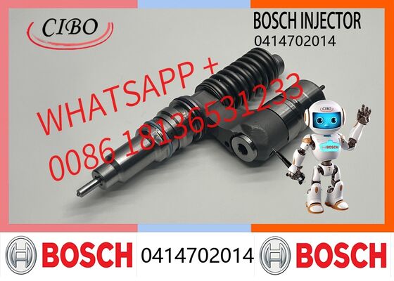 좋은 가격 대형 엔진 D12용 Bosch 순정 디젤 연료 인젝터 0414702014, 중장비 디젤 엔진 적용, 크로스 레퍼런스 21160093, OEM 20440409, 3836007 순정 신품 인젝터 교체 온라인