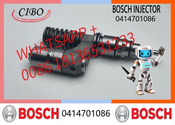 Good price Bosch original 0414701086 Common Rail Diesel Fuel Injector for Truck and Construction Machinery Replacement for OEM, for heavy duty diesel engine application original new injector online
