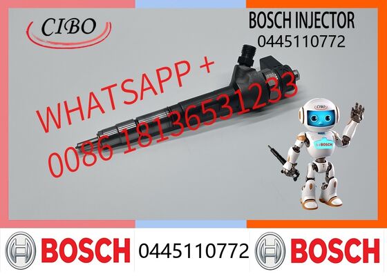 좋은 가격 보쉬 순정 0445110772 커먼레일 디젤 연료 인젝터 건설 기계 부품 OEM 커먼레일 디젤 인젝터 어셈블리 순정 신품 인젝터 교체용 온라인
