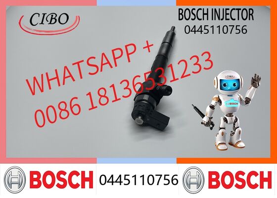 Prezzo buono Iniettore diesel Bosch originale 0445110756 Sostituzione per valvole di iniezione motore OEM serie 110 CRI1-16 per escavatore, per applicazioni motore diesel per impieghi gravosi iniettore originale nuovo In linea