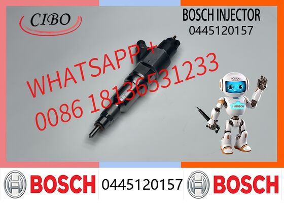 Dobra cena Oryginalny wtryskiwacz Common Rail Bosch do ciężkich pojazdów ciężarowych i maszyn budowlanych, zamiennik 0445120157 do części silników Diesla, pasuje do oryginalnego nowego wtryskiwacza silnika Cursor 9 W Internecie