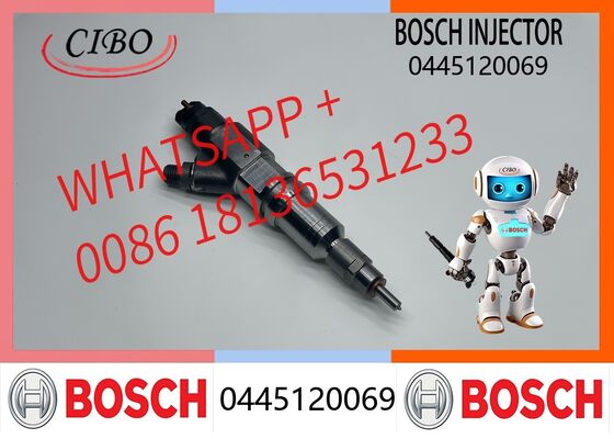 Harga bagus Injektor Bahan Bakar Common Rail Asli Bosch 0445120069 Pengganti OEM, Referensi Silang 0445120151, 0445120211, Kompatibel dengan Sistem Mesin Diesel untuk Aplikasi Industri injektor baru asli On line