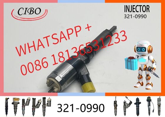 Good price original 321-0990 Common Rail Diesel Fuel Injector for C6.6 Engine, Replacement for OEM Parts, Excavator and Tractor Application, Cross Reference 10R-7668 original new injector online