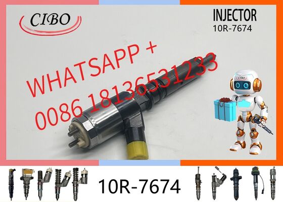 Good price original 10R-7674 Diesel Common Rail Fuel Injector, Replacement for OEM 10R-7939, compatible with C6.6 C6.4 Engines, for Excavator 320d E320D, 10R-7672 320-0677 original new injector online