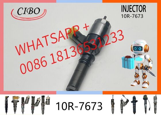 Good price original 10R-7673 Common Rail Injector for Excavator, Replacement for OEM 306-9390, C6.6 C6.4 C4.2 C4.4 Engine, fits 320D 321D 323D, also compatible with 10R-7671 and 320-0677 original new injector online
