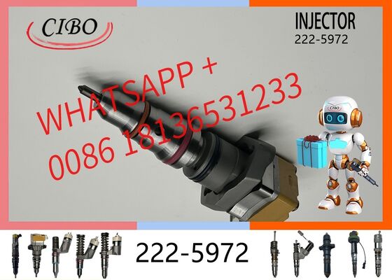 Good price original Diesel Nozzle 222-5972 Cross Reference 0R-9350, compatible with multiple engine series, 222-5968, Engine Parts for 3126B, 3126E, Excavator Replacement for OEM 10R-1306 original new injector online