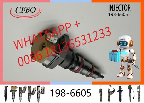 Good price original 198-6605 Fuel Injector Nozzle for Excavator 322C, Diesel Common Rail Injector for 3126B 3126E C7, Replacement for OEM 128-6601, with matching OE numbers 0R-9348 10R-9348 original new injector online